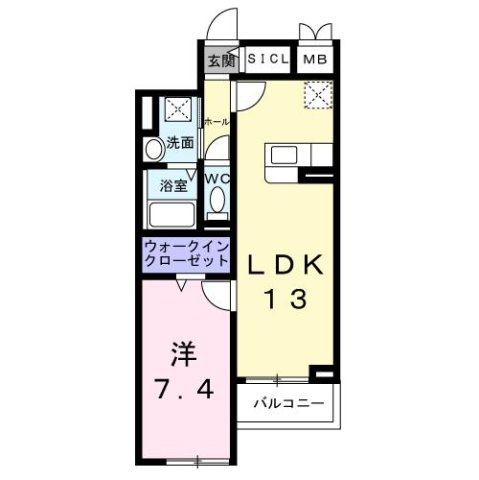 アンソレイユの間取り
