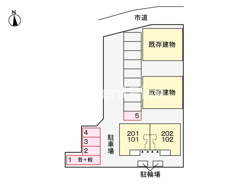 ファミーリャの区画図|収納
