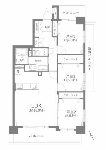 グローリアスハイツ東刈谷駅南の間取り