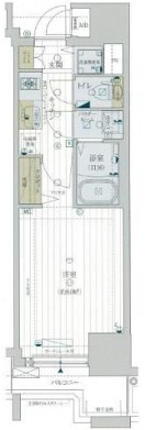 大阪市天王寺区堂ケ芝１丁目の賃貸マンションの間取り