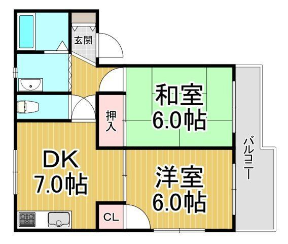 サンハイツヴィレッジ1の間取り
