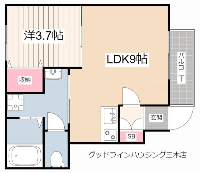 Sunメゾン志染駅前の間取り