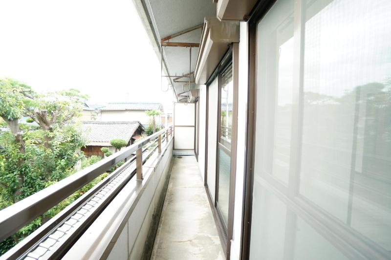 森本マンションのバルコニー