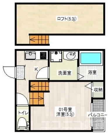 北区赤羽南２丁目のアパートの間取り