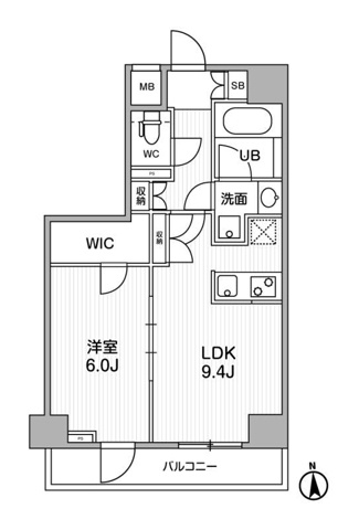 The Residence 神楽坂Ⅰの間取り