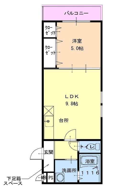 フジパレス山之内の間取り|フジパレス山之内　間取り