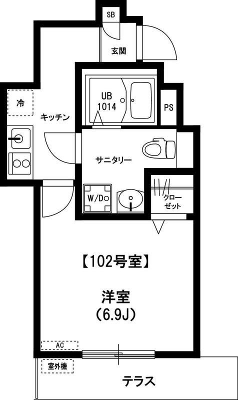 リブリ・国立東の間取り