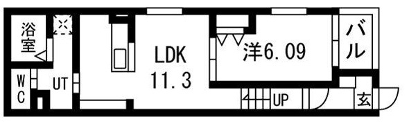 リヴェール元中野Ⅱの間取り