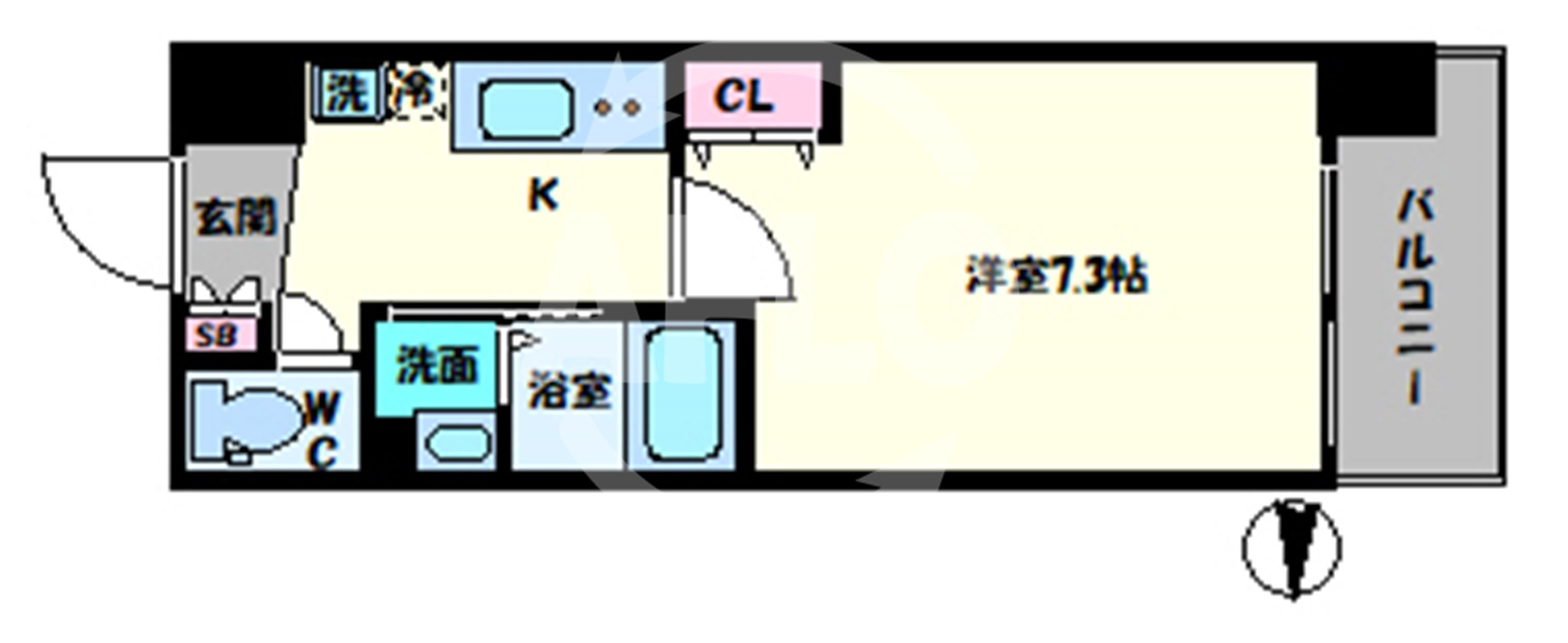 フォレ長堀通南の間取り|フォレ長堀通南　間取り