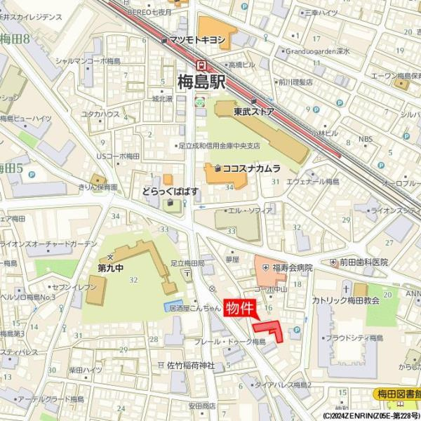 パヴィヨン・ブランの地図