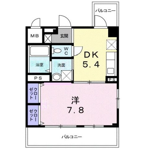 シャトレエレガンの間取り