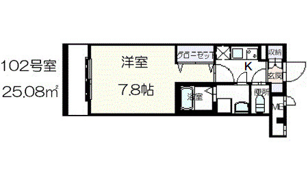 メゾン　ド　ジュネスの間取り