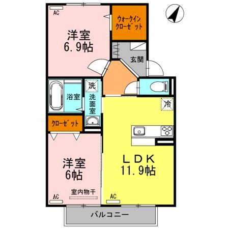 アムール21Eの間取り