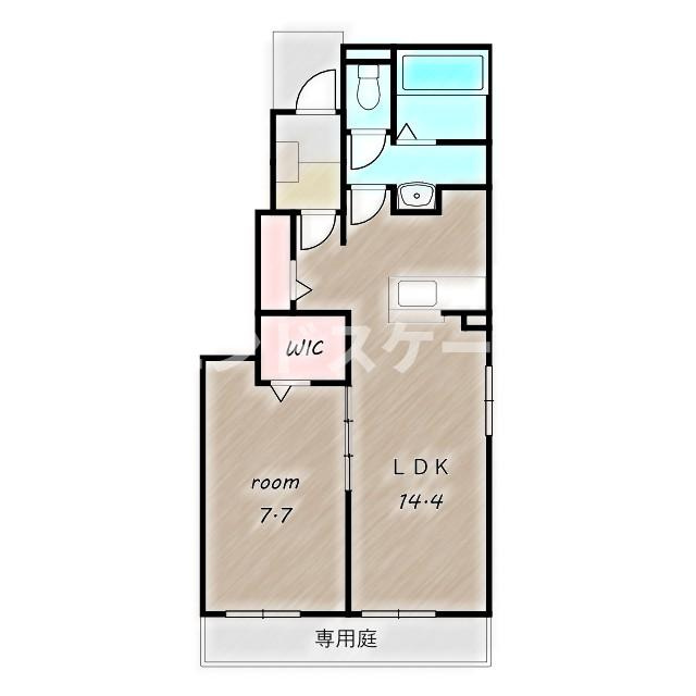 フローレス　コート　Ⅱの間取り|高崎、前橋のお部屋探しはエンドスケープまで！お客様の理想お聞かせ下さい♪
