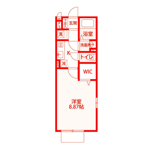 藤沢市本鵠沼２丁目のアパートの間取り