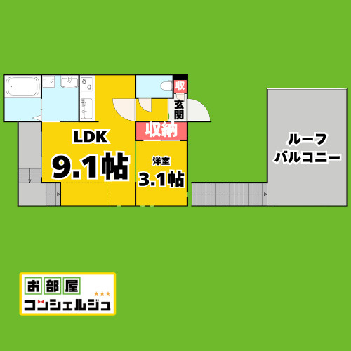 GRANDTIC黒川の間取り
