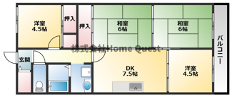 【間取り】 | シャルム小阪参番館