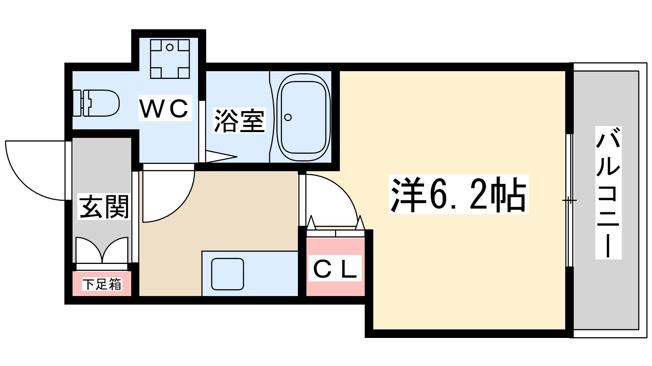 【間取り】 | ニューシティアパートメンツ西天満