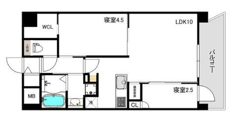 THE SENSE RESIDENCE 甲南山手の間取り