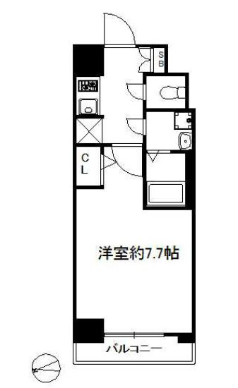 S-RESIDENCE難波EASTの間取り|S-RESIDENCE難波ＥＡＳＴ　間取り