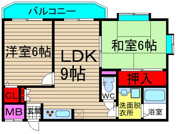 フィッシェ福原の間取り