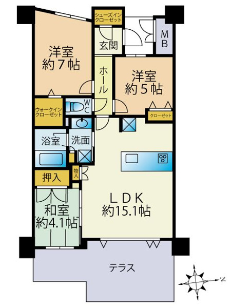 【間取り】 | サンパーク青山テラス☆仲介手数料無料☆