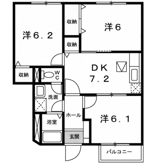 【間取り】 | ハーベストタウン