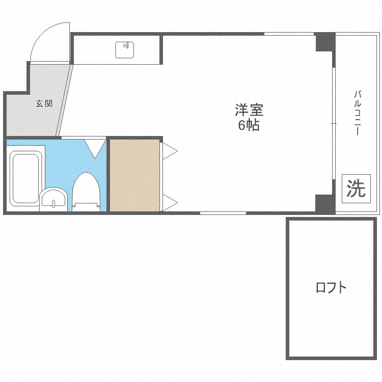 シティハイム南巽の間取り