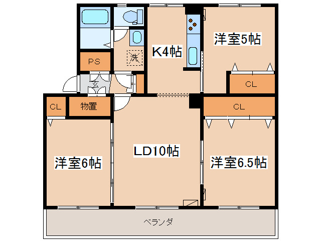 パティオス堀川Ⅱの間取り