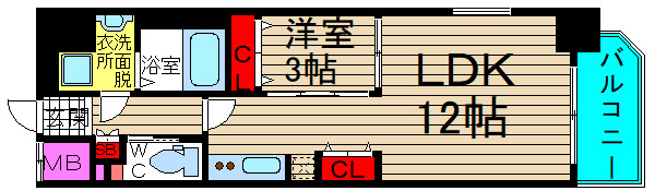 ラ・フォルム本町WESTの間取り