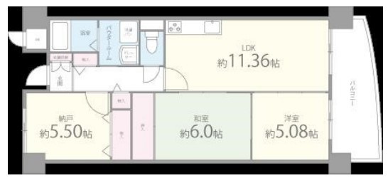 グリーンサイド鶴見の間取り