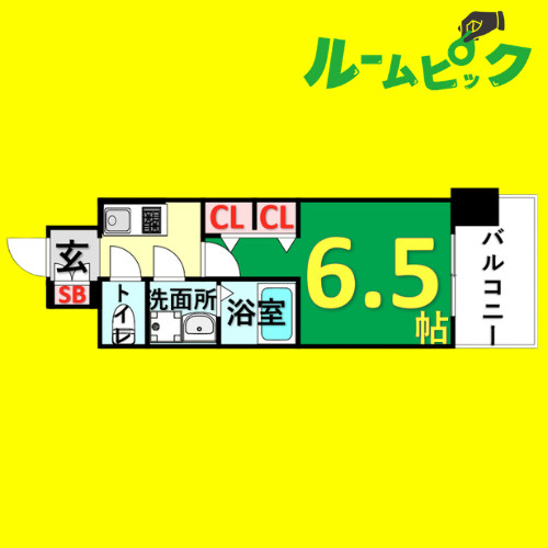 CREST TAPP平安通　名古屋市賃貸　仲介手数料無料の間取り