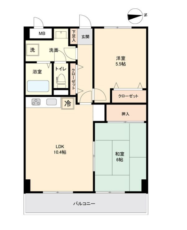 マンション白陽の間取り