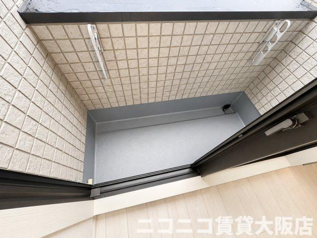 京都市伏見区深草南蓮池町のアパートのバルコニー|同タイプイメージ写真のため現況を優先いたします。