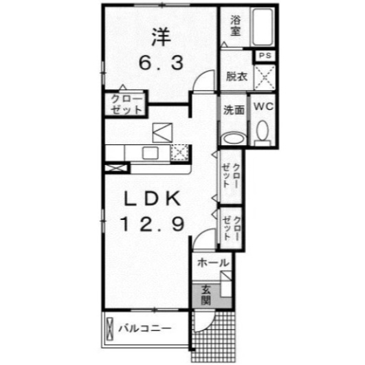 【間取り】 | プリムローズＡ
