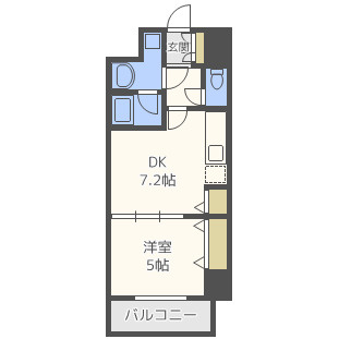 ONE ROOF FLAT FUKUSHIMAの間取り|シャルマンフジ福島　開放感ある間取り