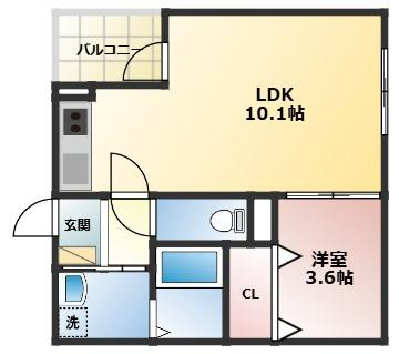 リブレメゾン東鳴尾Ⅰの間取り