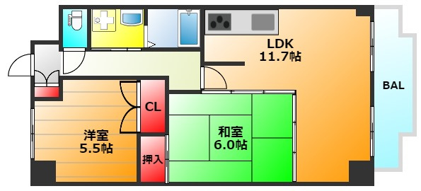 ラ・トゥールの間取り|現状有姿