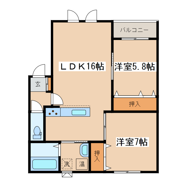 East GardenⅤの間取り