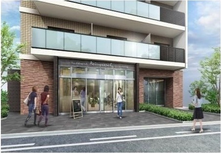 AFFLUENCE難波EASTの外観パース