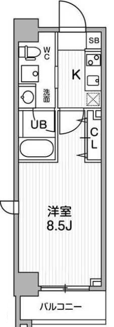 リテラス三軒茶屋サウス　築浅　礼金0　ネット無料の間取り