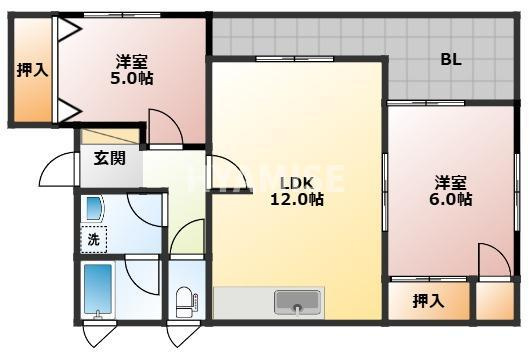 スカイラークヒルズⅡの間取り