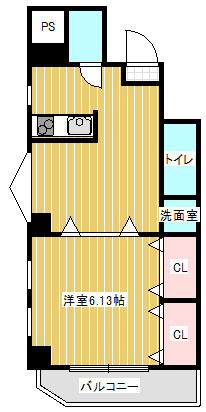 リバーサイドJ1の間取り