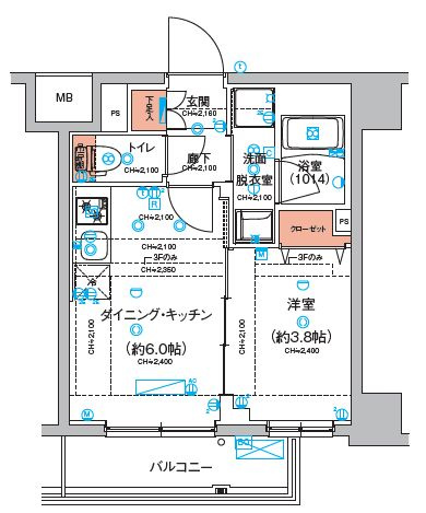 【間取り】 | ハーモニーレジデンス東京羽田スカイブリッジ