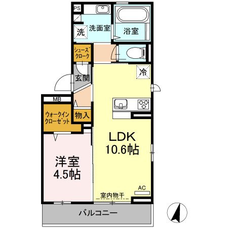 グランディョーゾ レガーメの間取り