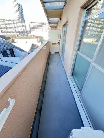 大阪市都島区友渕町２丁目の賃貸マンションのバルコニー