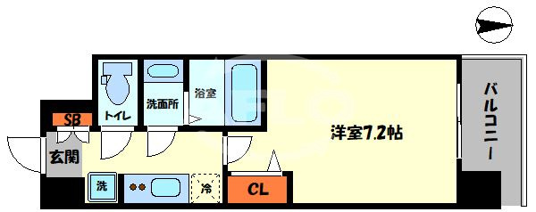 スプランディッド難波Ⅲ　大国小学校区の間取り|スプランディッド難波Ⅲ　間取り
