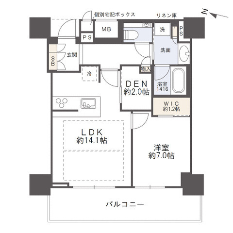ザ・パークハウス大阪梅田タワー　中津小学校区の間取り|ザ・パークハウス大阪梅田タワー　間取り