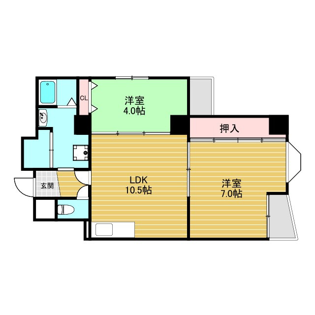 第2アーバンス新大阪の間取り