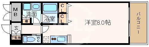 アーバネックス北浜の間取り|アーバネックス北浜　間取り